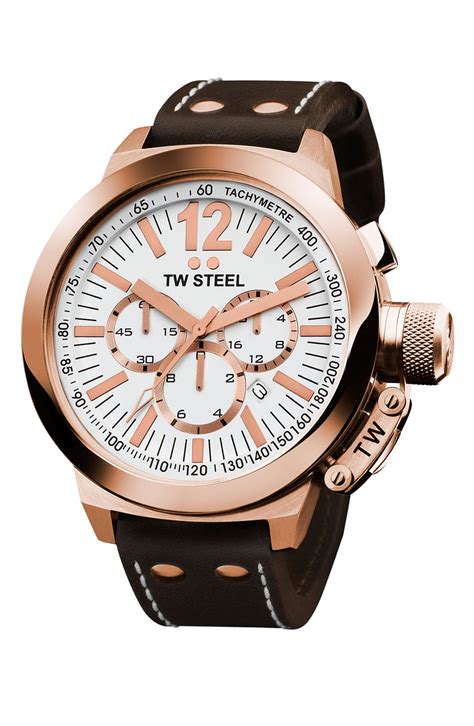 rose gold chronograph watch